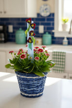 Load image into Gallery viewer, Red flower Plant Stake
