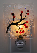 Load image into Gallery viewer, Cranberry Branch covered in Snow Night Light