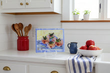 Load image into Gallery viewer, Apples on Blue Plate