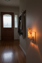 Load image into Gallery viewer, Red Cardinal on White Glass Night Light