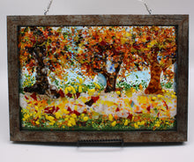 Load image into Gallery viewer, Fall Scene Plate - Part of Season Plates Series.