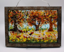 Load image into Gallery viewer, Fall Scene Plate - Part of Season Plates Series.