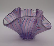 Load image into Gallery viewer, Light Red, Blue and white Striped Vase