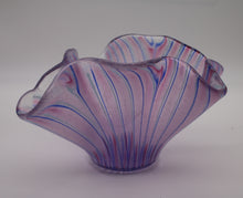 Load image into Gallery viewer, Light Red, Blue and white Striped Vase