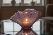 Load image into Gallery viewer, Light Red, Blue and white Striped Vase