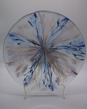 Load image into Gallery viewer, 13.5 Round Mauve, Blue and White Stretch Bowl