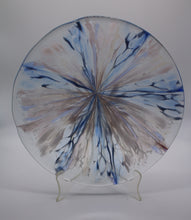 Load image into Gallery viewer, 13.5 Round Mauve, Blue and White Stretch Bowl