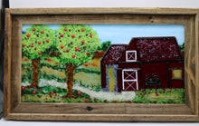 Load image into Gallery viewer, Barn and Apple Trees Framed