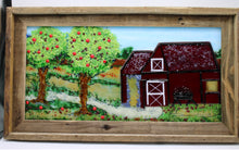Load image into Gallery viewer, Barn and Apple Trees Framed