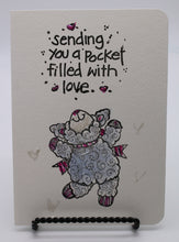 Load image into Gallery viewer, Love Watercolor Card with Glass Suncatcher