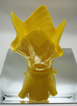 Load image into Gallery viewer, Yellow Swirled Flower Vase