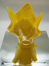 Load image into Gallery viewer, Yellow Swirled Flower Vase