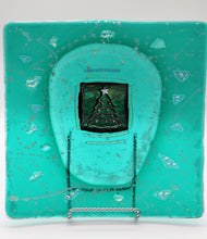 Load image into Gallery viewer, Green Christmas Tree Platter
