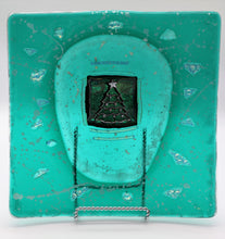 Load image into Gallery viewer, Green Christmas Tree Platter