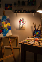 Load image into Gallery viewer, Blue and Red Circle Abstract Night Light