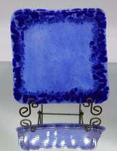Load image into Gallery viewer, Small Blue Serving Plate
