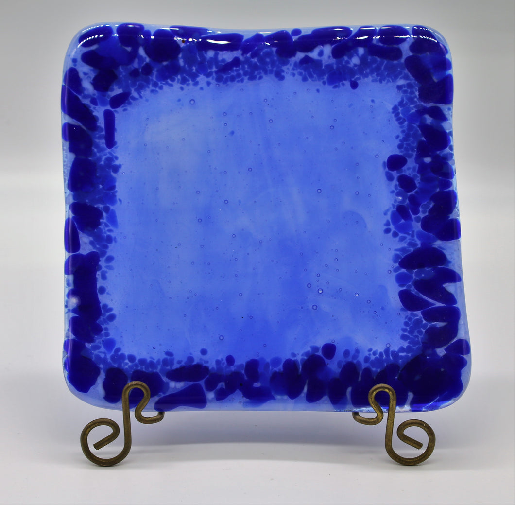 Small Blue Serving Plate