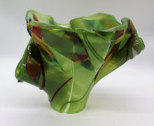 Load image into Gallery viewer, Large Green Twisted Vase
