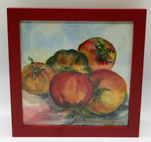 Load image into Gallery viewer, Tomatoes on Kitchen Counter Watercolor Painting
