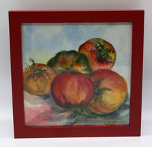 Load image into Gallery viewer, Tomatoes on Kitchen Counter Watercolor Painting
