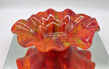 Load image into Gallery viewer, Large Red, Yellow, Orange and Green Swirl Bowl
