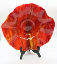 Load image into Gallery viewer, Large Red, Yellow, Orange and Green Swirl Bowl
