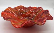 Load image into Gallery viewer, Large Red, Yellow, Orange and Green Swirl Bowl
