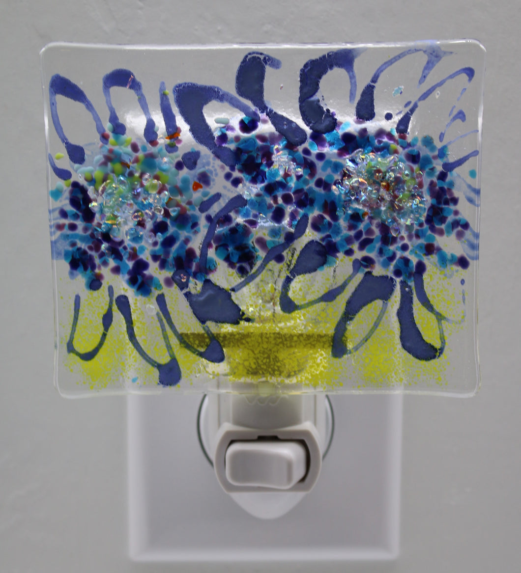 Drawm Blue Flowers Night Light