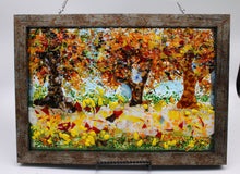 Load image into Gallery viewer, Fall Scene Plate - Part of Season Plates Series.
