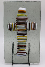 Load image into Gallery viewer, Large Cross on Grey Transparent Glass
