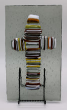 Load image into Gallery viewer, Large Cross on Grey Transparent Glass
