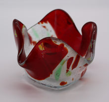 Load image into Gallery viewer, Red, Green and clear Candle Votive
