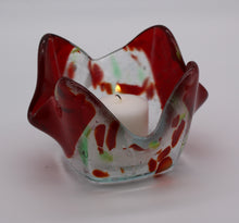 Load image into Gallery viewer, Red, Green and clear Candle Votive
