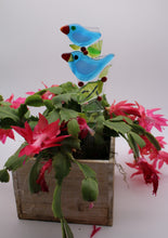 Load image into Gallery viewer, Two Blue Birds Plant Stake
