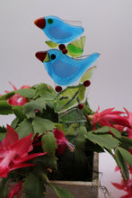 Load image into Gallery viewer, Two Blue Birds Plant Stake
