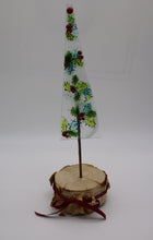 Load image into Gallery viewer, Christmas Holly Tree with Birch Wood Stand
