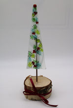 Load image into Gallery viewer, Christmas Holly Tree with Birch Wood Stand
