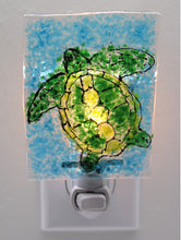 Load image into Gallery viewer, Sea Turtle on Clear Glass Night Light
