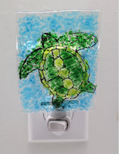 Load image into Gallery viewer, Sea Turtle on Clear Glass Night Light
