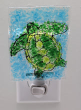 Load image into Gallery viewer, Sea Turtle on Clear Glass Night Light
