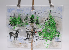 Load image into Gallery viewer, Winter snow Scene Suncatcher
