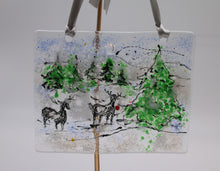 Load image into Gallery viewer, Winter snow Scene Suncatcher
