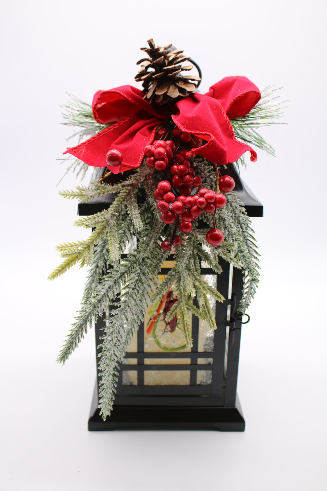 Medium Christmas Cardinal Lantern