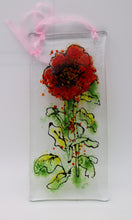 Load image into Gallery viewer, Red Chrysanthemum suncatcher
