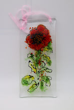 Load image into Gallery viewer, Red Chrysanthemum suncatcher
