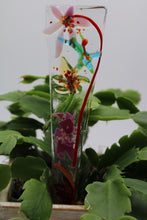 Load image into Gallery viewer, Pink, Yellow and red flower plant stake
