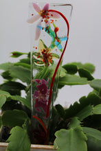 Load image into Gallery viewer, Pink, Yellow and red flower plant stake
