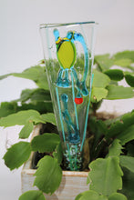 Load image into Gallery viewer, Blue and Yellow Magical Frog plant stake
