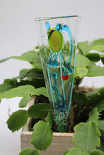 Load image into Gallery viewer, Blue and Yellow Magical Frog plant stake
