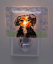 Load image into Gallery viewer, Black, white and brown puppy Night Light

